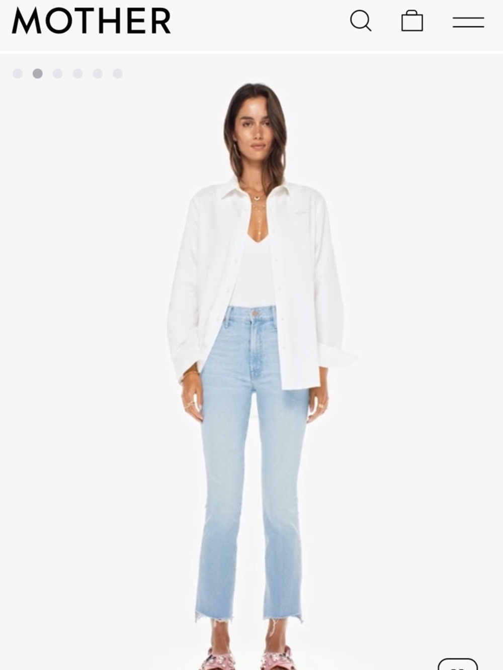 MOTHER The Insider Crop Step Fray Jeans - Limited Edition